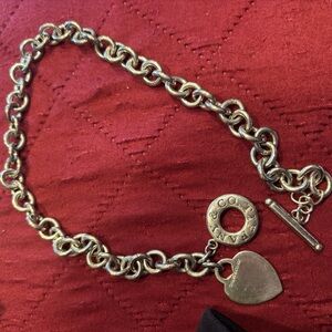 Tiffany & Co Vintage Silver Heart Charm Bracelet